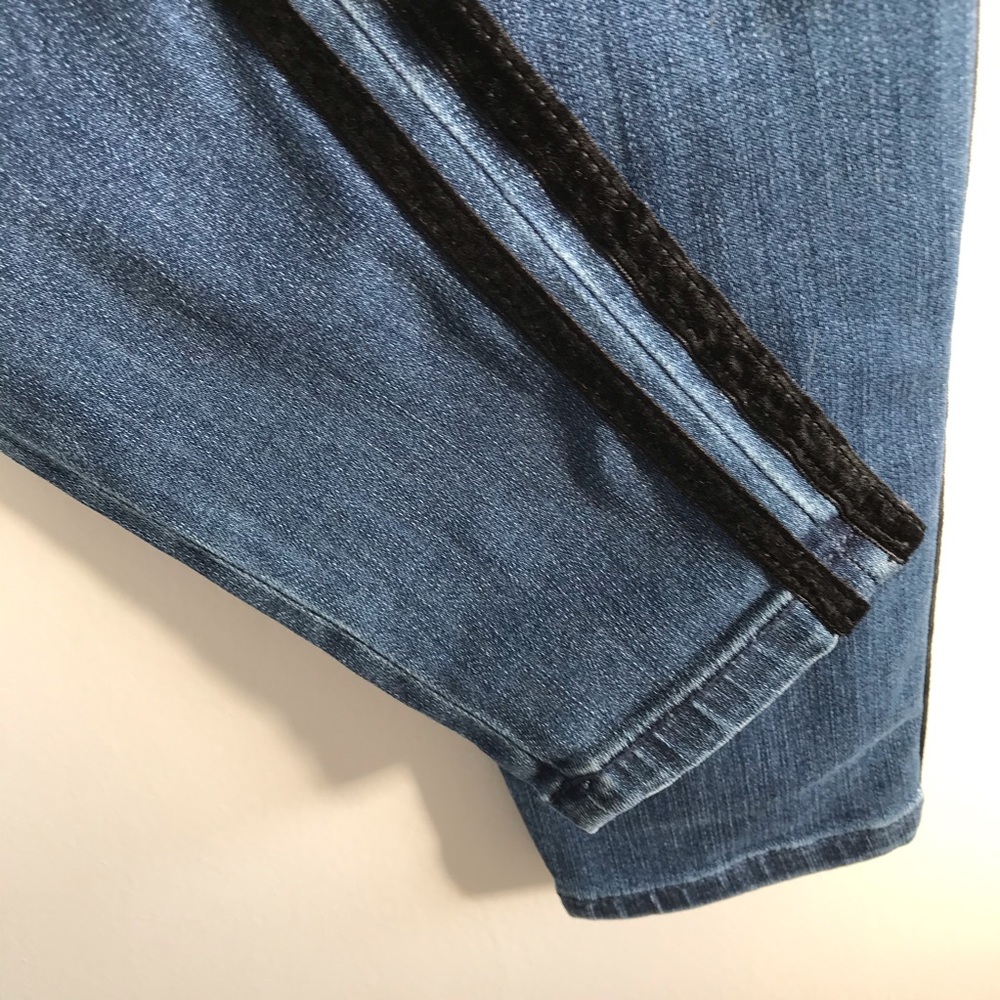 Ann Taylor Side Striped The Skinny Blue Jeans 2P - Picture 5 of 7
